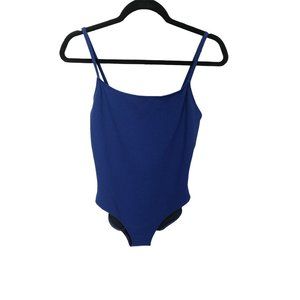 Solid & Striped‎ Beachwear Blue Womens The Nina stretch-piqué swimsuit Large